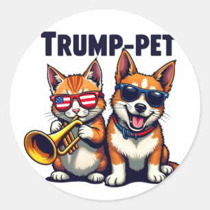 Trump liebt Trump, damit unsere Haustiere wieder s Runder Aufkleber