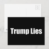 Trump Lies Postkarte (Vorne/Hinten)