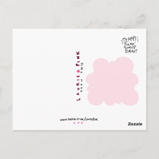 Trump London: Offizielle Laurie Pink Souvenir Card Postkarte (Rückseite)