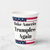 Trump-lose Pappbecher (Rückseite)