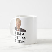 Trump löste eine Erektion aus Kaffeetasse (Vorderseite Links)