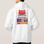 Trump Lover Men's Basic Hooded Sweatshirt (Rückseite)