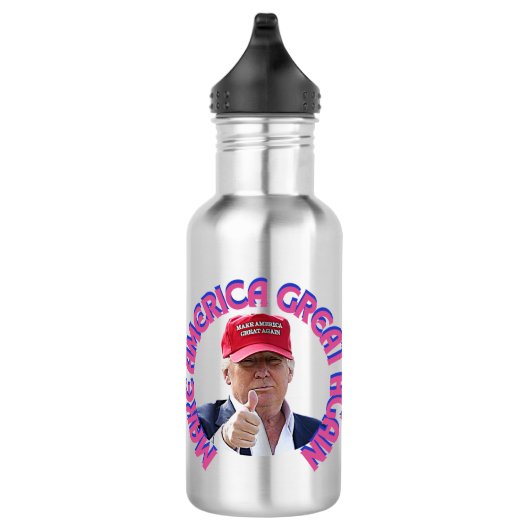 Trump Lover Water Bottle (18 oz) Edelstahlflasche (Rechts)
