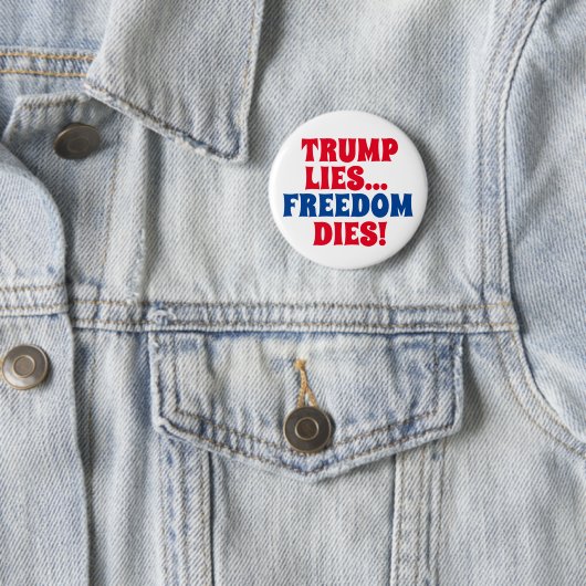 Trump lügt ... button (Beispiel)