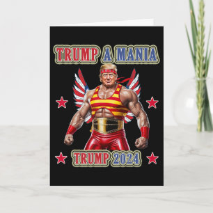 Trump lustige Wrestling Trumpamania Republikanisch Karte