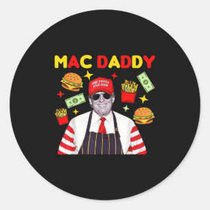Trump Mac Daddy Runder Aufkleber