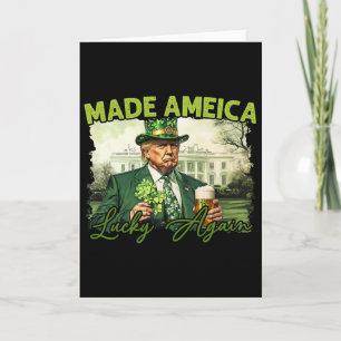 Trump Mach Amerika wieder glücklich St. Patrick's Karte