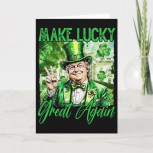 Trump Mach Amerika wieder glücklich St. Patrick's  Karte