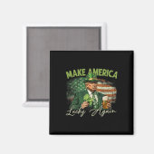 Trump Mach Amerika wieder glücklich St. Patrick's Magnet (Vorderseite/Rückseite)