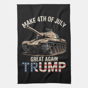 Trump macht 4. Juli mit Militär wieder großartig Geschirrtuch