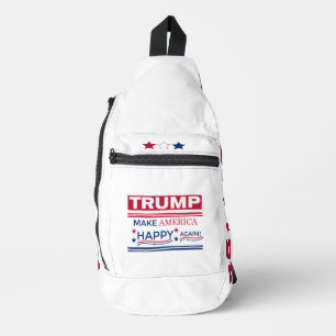 Trump macht Amerika wieder glücklich Crossbody Bag