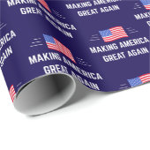 Trump macht Amerika wieder groß Geschenkpapier (Rolleneckpunkt)