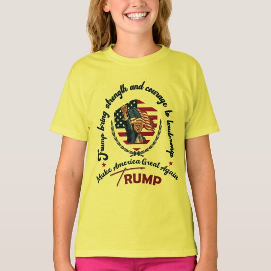 TRUMP MACHT AMERIKA WIEDER GROSS T-Shirt (Vorderseite)