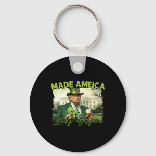 Trump macht Amerika wieder zum Glück zum St. Patri Schlüsselanhänger