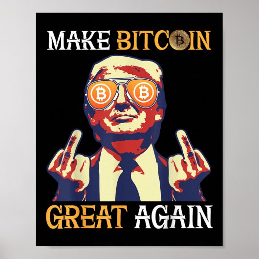 Trump macht Bitcoin wieder großartig Poster (Vorne)