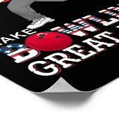 Trump macht Bowling wieder groß - Funny Patriotic  Poster (Ecke)