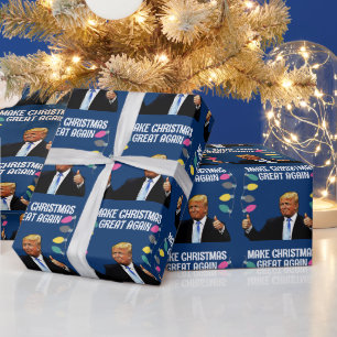 TRUMP MACHT CHRISTMAS WIEDER GROSSES PAPIER GESCHENKPAPIER