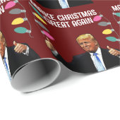 TRUMP MACHT CHRISTMAS WIEDER GROSSES PAPIER GESCHENKPAPIER (Rolleneckpunkt)