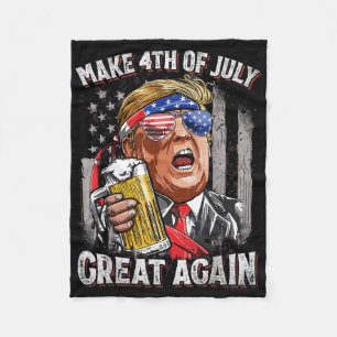 Trump macht den 4. Juli wieder zum vierten Mal für Fleecedecke