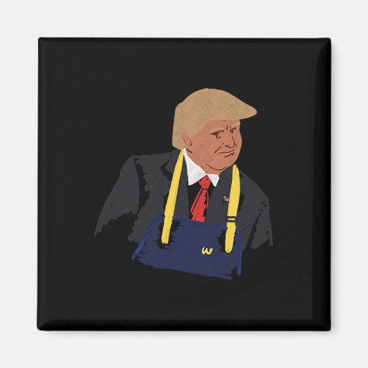 Trump macht Fries 2024 Magnet (Vorne)