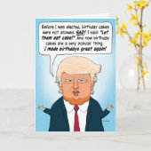 Trump macht Geburtstage wieder großartig Karte (Gelbe Blume)