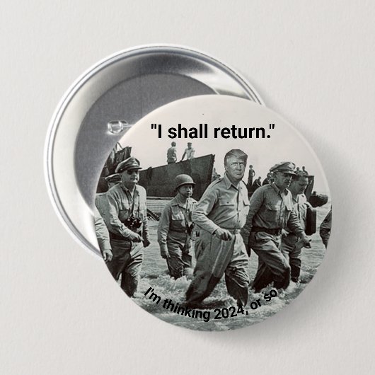 Trump macht historisches Versprechen Button (Vorne & Hinten)