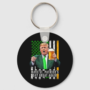Trump macht St Patricks Day wieder großartig in Ir Schlüsselanhänger