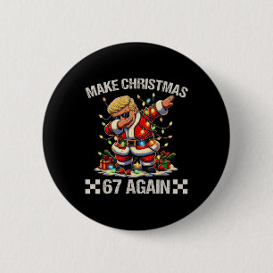 Trump macht Weihnachten 67 wieder Politische Meme  Button
