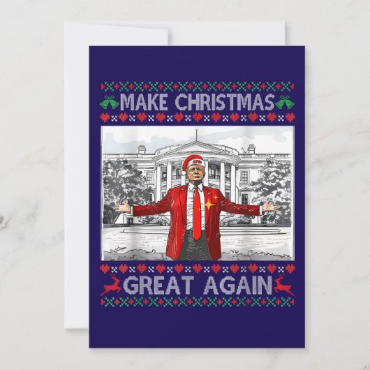 Trump macht Weihnachten wieder großartig, Funny Tr (Vorderseite)