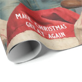 Trump macht Weihnachten wieder großartig Geschenkpapier (Rolleneckpunkt)