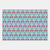 Trump macht Weihnachten wieder großartig Gold Blue Geschenkpapier Set (Vorderseite)