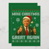 Trump macht Weihnachten wieder großartig grün (Vorne/Hinten)