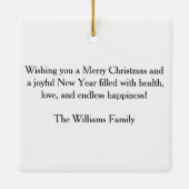 Trump macht Weihnachten wieder großartig Keramikornament (Rückseite)