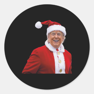 Trump macht Weihnachten wieder großartig Santa Tru Runder Aufkleber