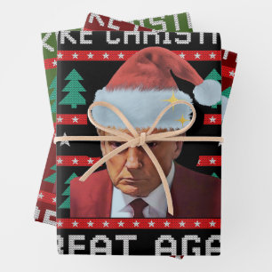 Trump macht Weihnachten wieder großartig Tasse sch Geschenkpapier Set