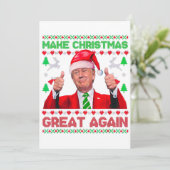 Trump macht Weihnachten wieder großartig Weihnacht (Stehend Vorderseite)