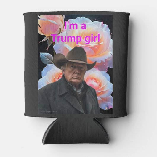 Trump-Mädchen Dosenkühler (Vorderseite)