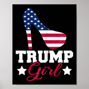 Trump Mädchen Republikanische Frau Gop Patriot Hig Poster