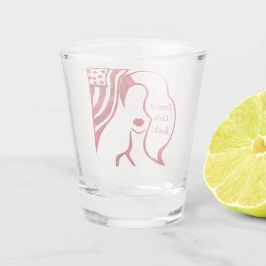 TRUMP MÄDCHEN ROCK! SCHNAPSGLAS (Rückseite)