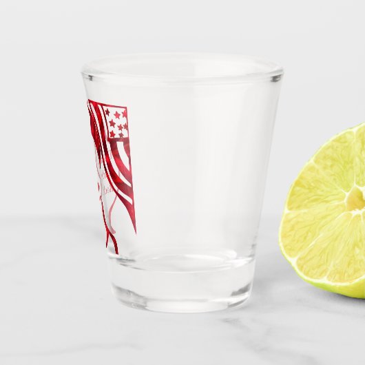 TRUMP MÄDCHEN ROCK! SCHNAPSGLAS (Rechts)