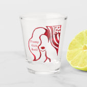 TRUMP MÄDCHEN ROCK! SCHNAPSGLAS (Vorderseite)