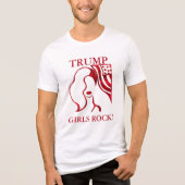 TRUMP MÄDCHEN ROCK! T-Shirt Tri-Blend Shirt (Vorderseite)