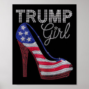 Trump Mädchen Stilettos High Heel Amerikanische Fl Poster