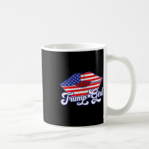 Trump Mädchen Y Lippen USA-Flagge 2020 Wahl Republ Kaffeetasse