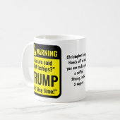 Trump Maduro Battleships Funny Personalized Kaffeetasse (Vorderseite Links)