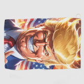 Trump MAGA 2024 America First Golfhandtuch (Horizontal)