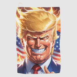 Trump MAGA 2024 America First Golfhandtuch