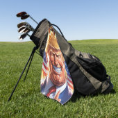 Trump MAGA 2024 America First Golfhandtuch (Gras)