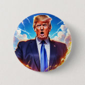 Trump MAGA 2024: Amerika zurück Button (Vorderseite)