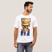 Trump MAGA 2024 Golden Skull T-Shirt (Vorne ganz)